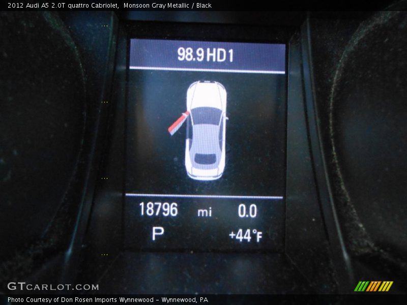 Monsoon Gray Metallic / Black 2012 Audi A5 2.0T quattro Cabriolet