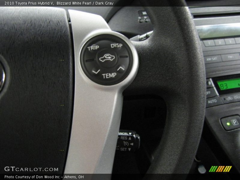 Blizzard White Pearl / Dark Gray 2010 Toyota Prius Hybrid V