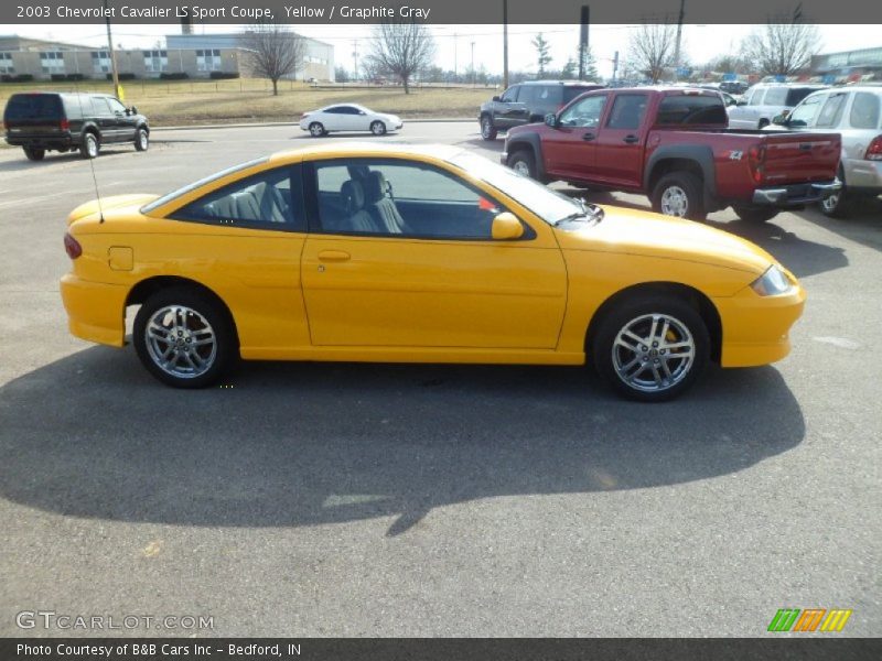 Yellow / Graphite Gray 2003 Chevrolet Cavalier LS Sport Coupe