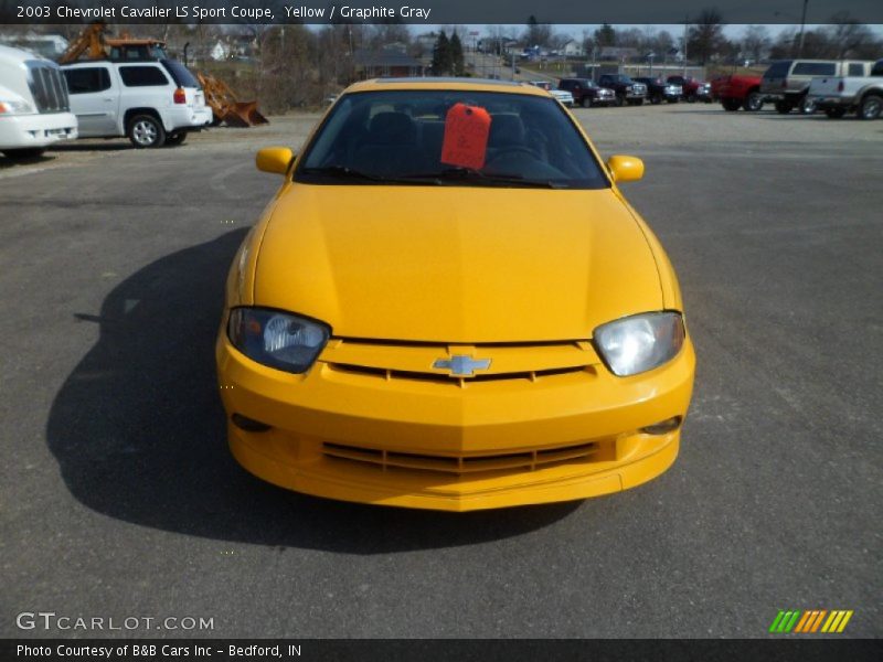 Yellow / Graphite Gray 2003 Chevrolet Cavalier LS Sport Coupe