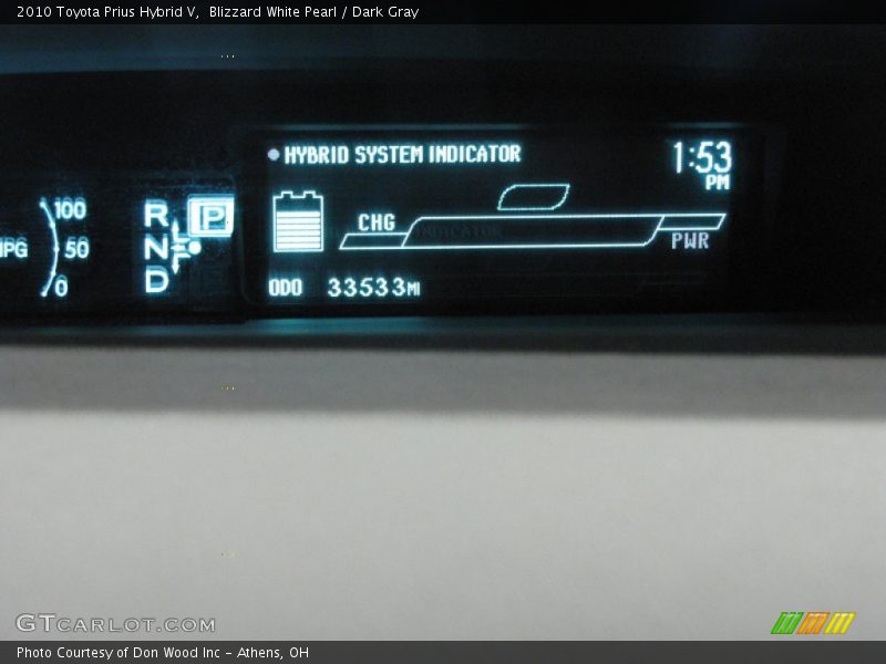 Blizzard White Pearl / Dark Gray 2010 Toyota Prius Hybrid V