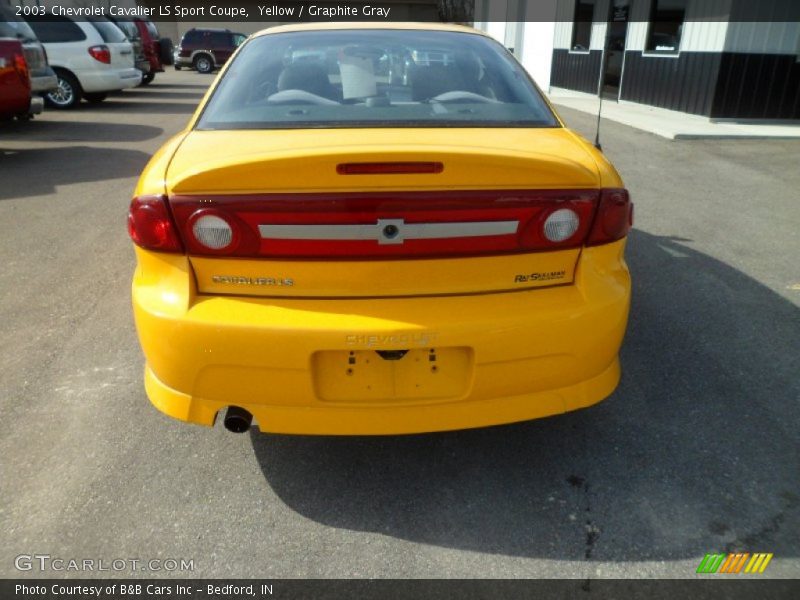 Yellow / Graphite Gray 2003 Chevrolet Cavalier LS Sport Coupe