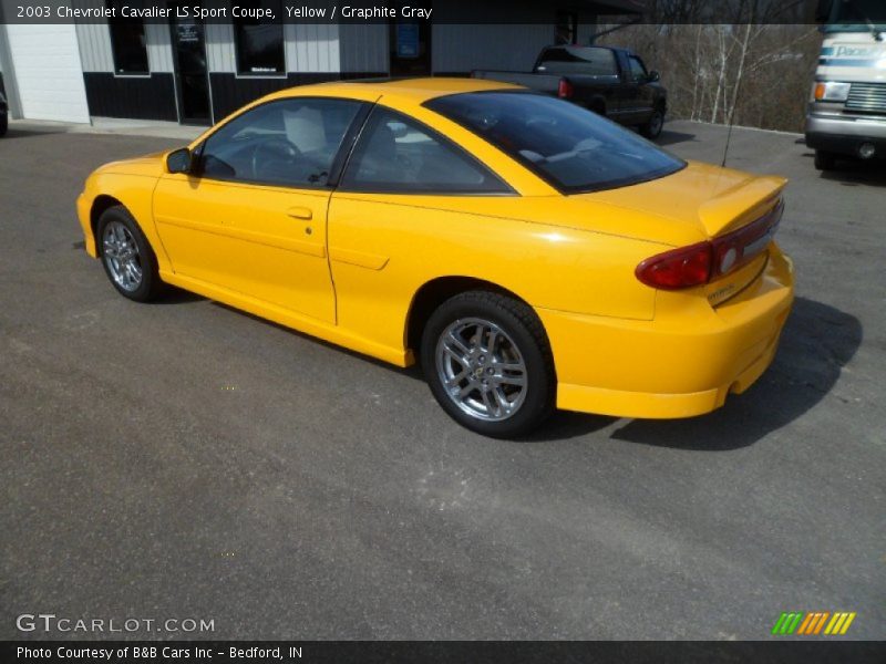 Yellow / Graphite Gray 2003 Chevrolet Cavalier LS Sport Coupe