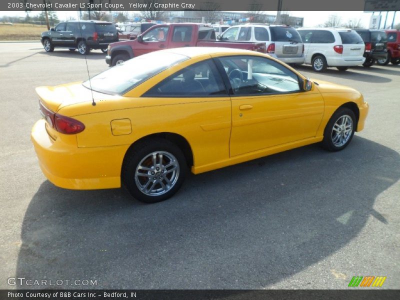 Yellow / Graphite Gray 2003 Chevrolet Cavalier LS Sport Coupe
