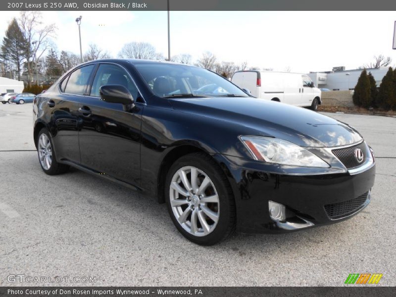 Obsidian Black / Black 2007 Lexus IS 250 AWD