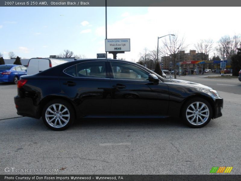 Obsidian Black / Black 2007 Lexus IS 250 AWD