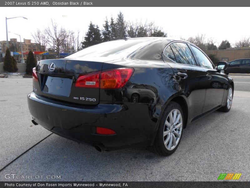 Obsidian Black / Black 2007 Lexus IS 250 AWD