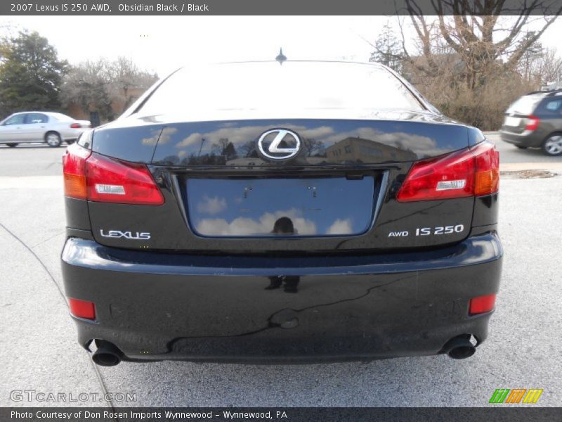 Obsidian Black / Black 2007 Lexus IS 250 AWD