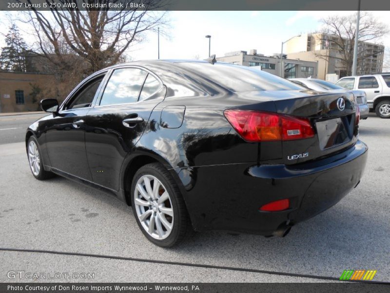 Obsidian Black / Black 2007 Lexus IS 250 AWD