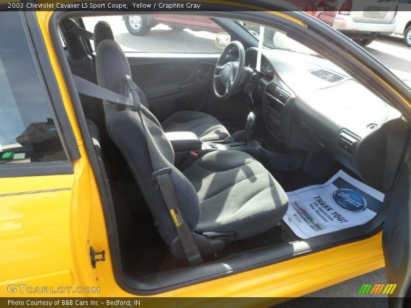 Yellow / Graphite Gray 2003 Chevrolet Cavalier LS Sport Coupe