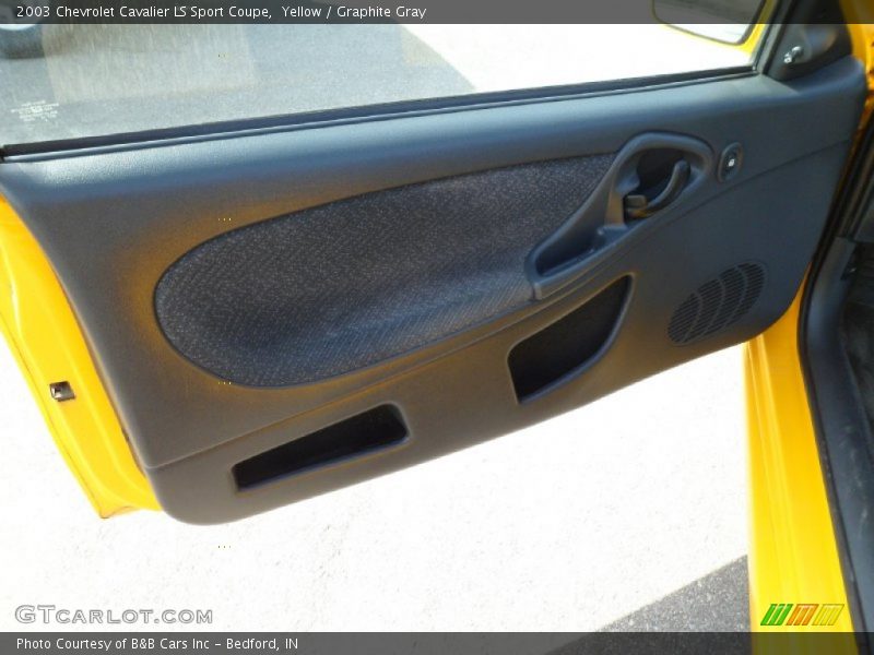 Yellow / Graphite Gray 2003 Chevrolet Cavalier LS Sport Coupe
