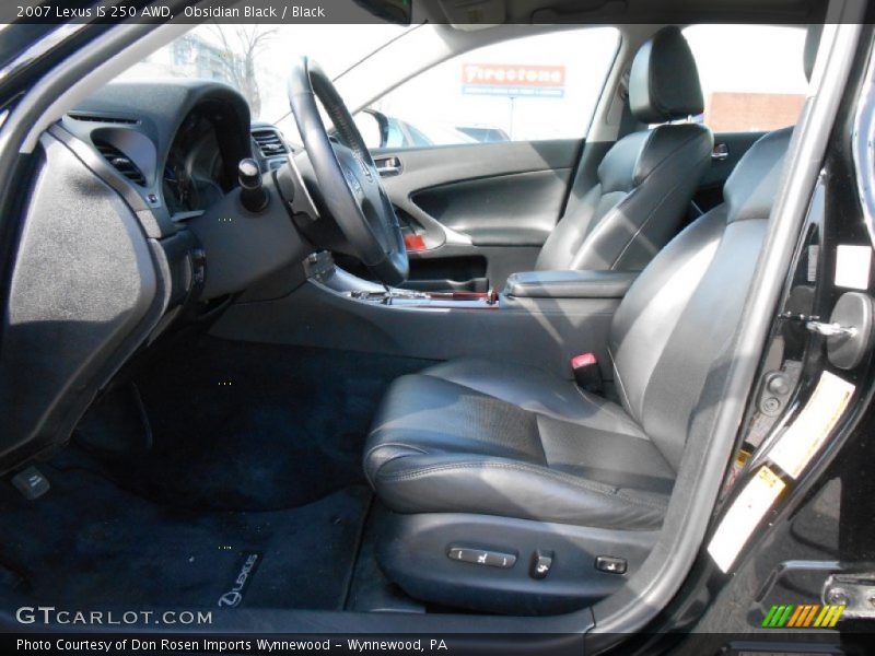 Obsidian Black / Black 2007 Lexus IS 250 AWD