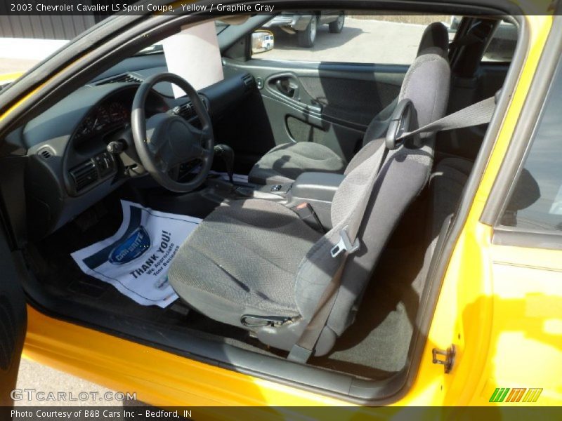  2003 Cavalier LS Sport Coupe Graphite Gray Interior