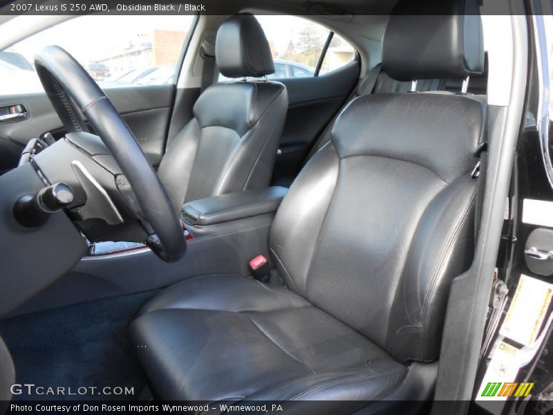 Obsidian Black / Black 2007 Lexus IS 250 AWD