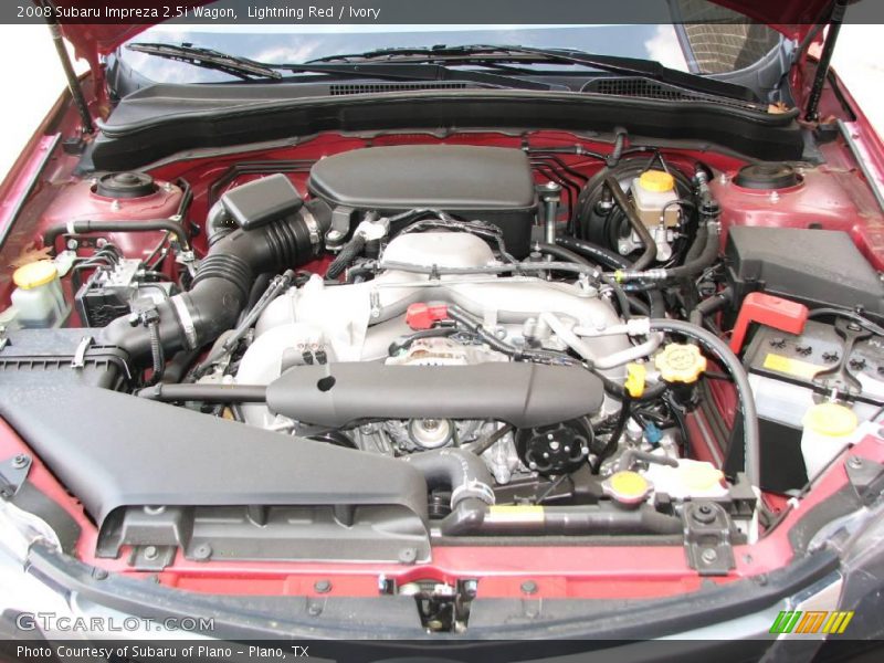 Lightning Red / Ivory 2008 Subaru Impreza 2.5i Wagon