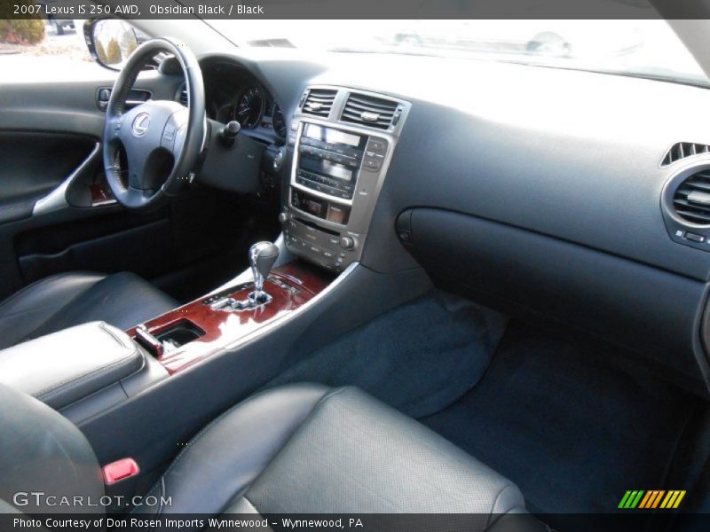 Obsidian Black / Black 2007 Lexus IS 250 AWD