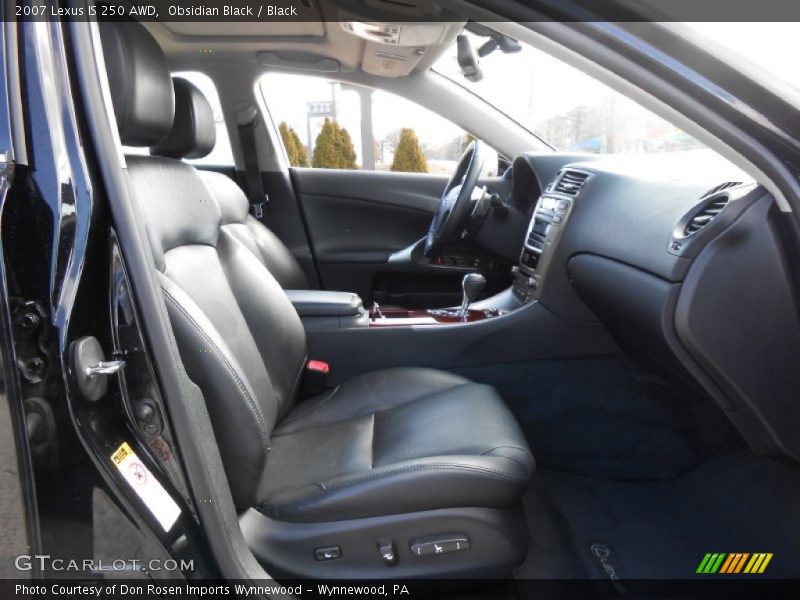 Obsidian Black / Black 2007 Lexus IS 250 AWD