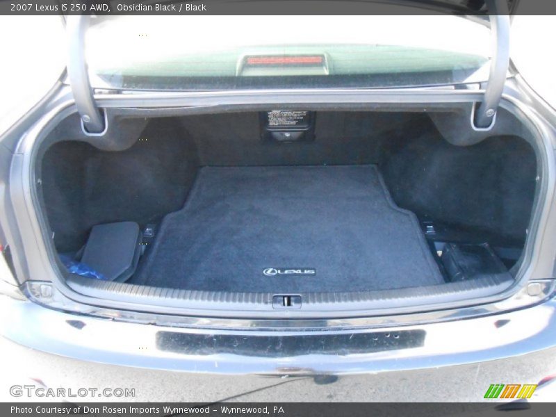 Obsidian Black / Black 2007 Lexus IS 250 AWD