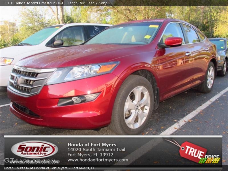 Tango Red Pearl / Ivory 2010 Honda Accord Crosstour EX-L