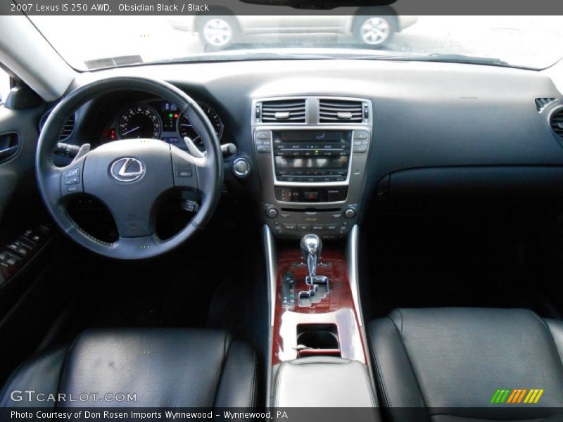 Obsidian Black / Black 2007 Lexus IS 250 AWD
