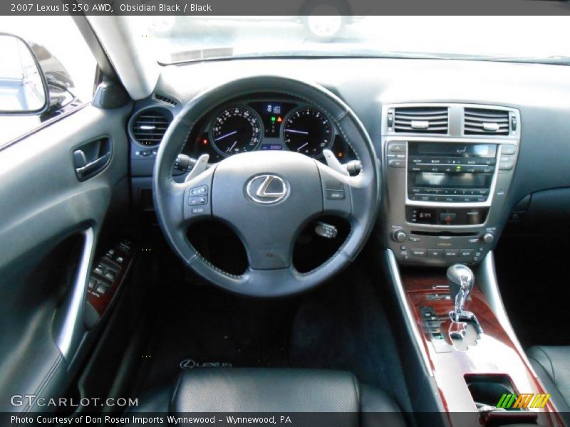Obsidian Black / Black 2007 Lexus IS 250 AWD