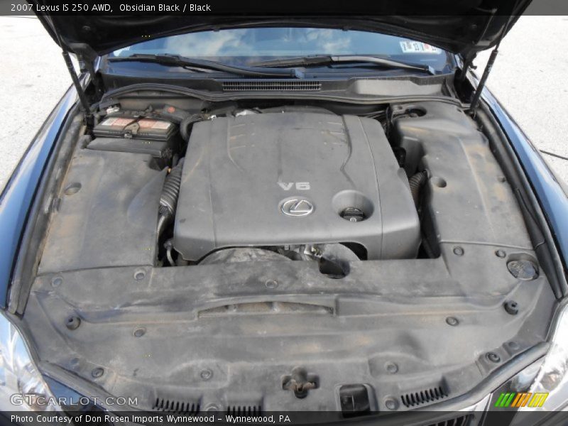 Obsidian Black / Black 2007 Lexus IS 250 AWD