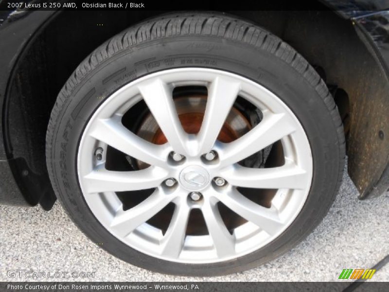 Obsidian Black / Black 2007 Lexus IS 250 AWD