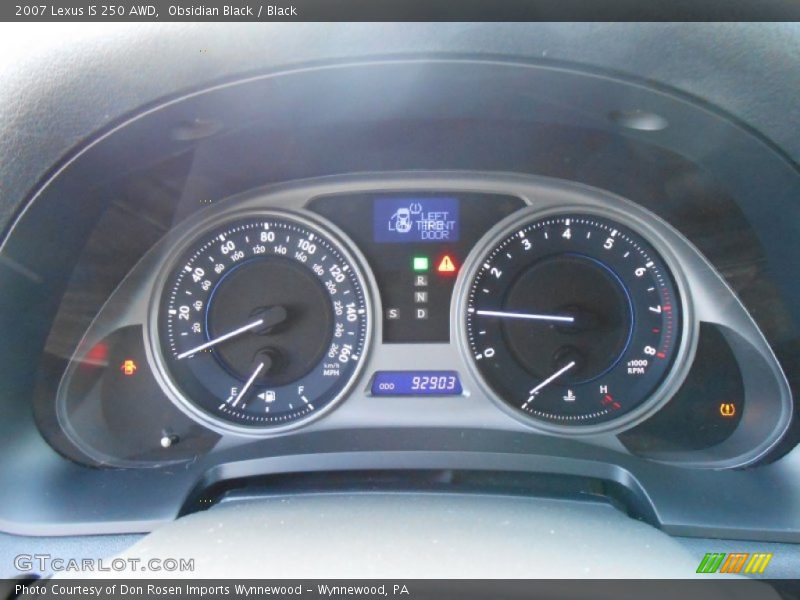 Obsidian Black / Black 2007 Lexus IS 250 AWD