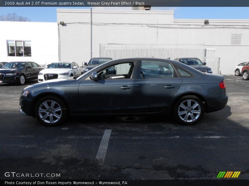 Meteor Grey Pearl Effect / Black 2009 Audi A4 2.0T Premium quattro Sedan