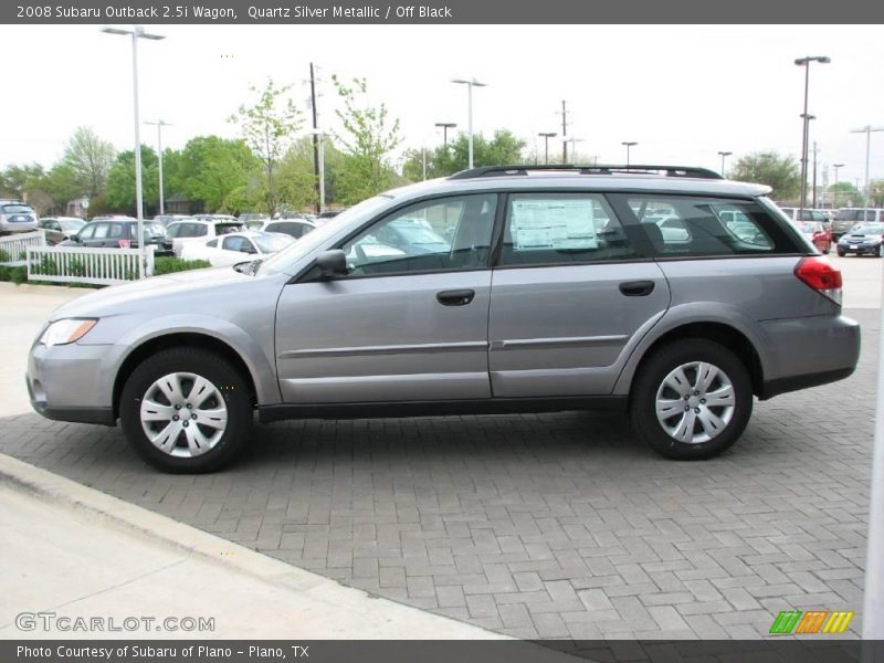 Quartz Silver Metallic / Off Black 2008 Subaru Outback 2.5i Wagon