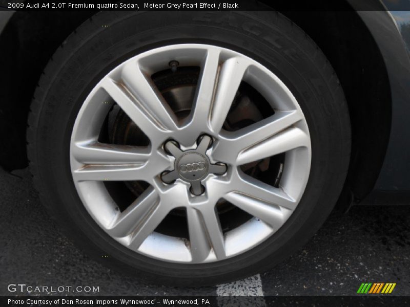 Meteor Grey Pearl Effect / Black 2009 Audi A4 2.0T Premium quattro Sedan