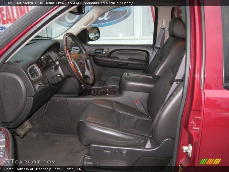 Sonoma Red Metallic / Ebony 2009 GMC Sierra 1500 Denali Crew Cab AWD