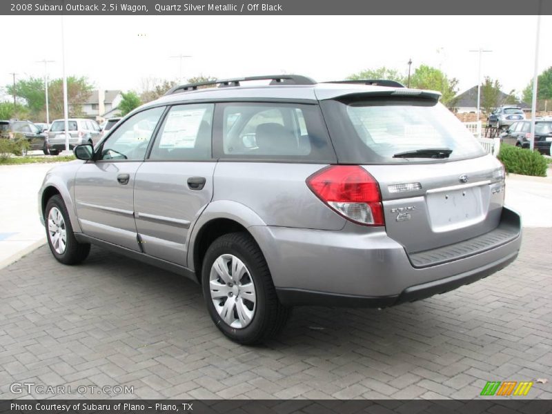 Quartz Silver Metallic / Off Black 2008 Subaru Outback 2.5i Wagon