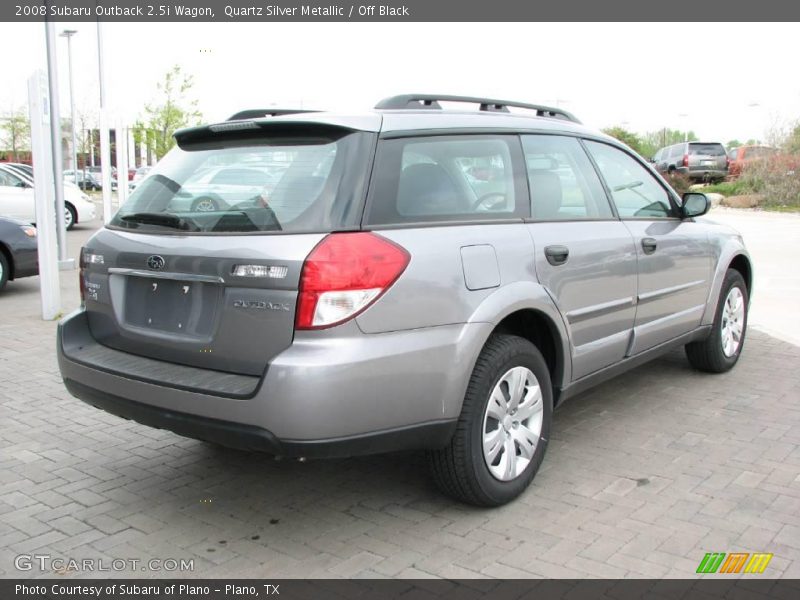 Quartz Silver Metallic / Off Black 2008 Subaru Outback 2.5i Wagon