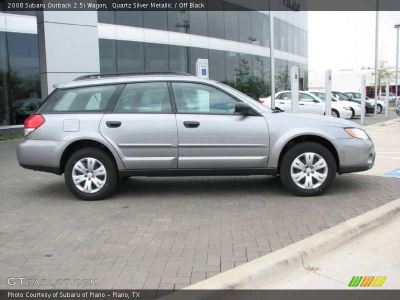 Quartz Silver Metallic / Off Black 2008 Subaru Outback 2.5i Wagon