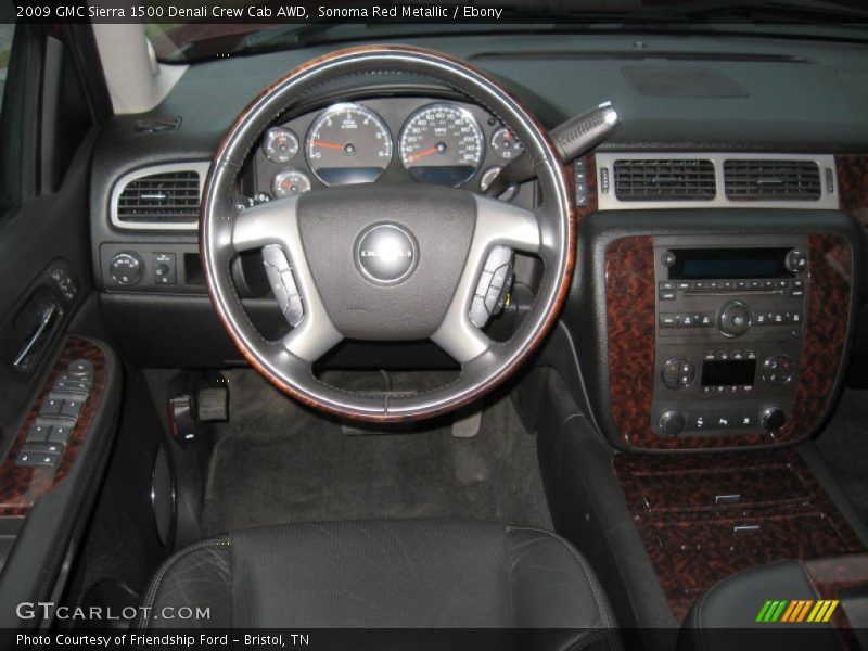 Sonoma Red Metallic / Ebony 2009 GMC Sierra 1500 Denali Crew Cab AWD