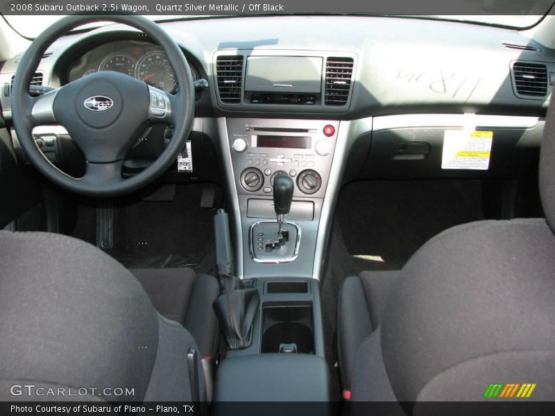 Quartz Silver Metallic / Off Black 2008 Subaru Outback 2.5i Wagon