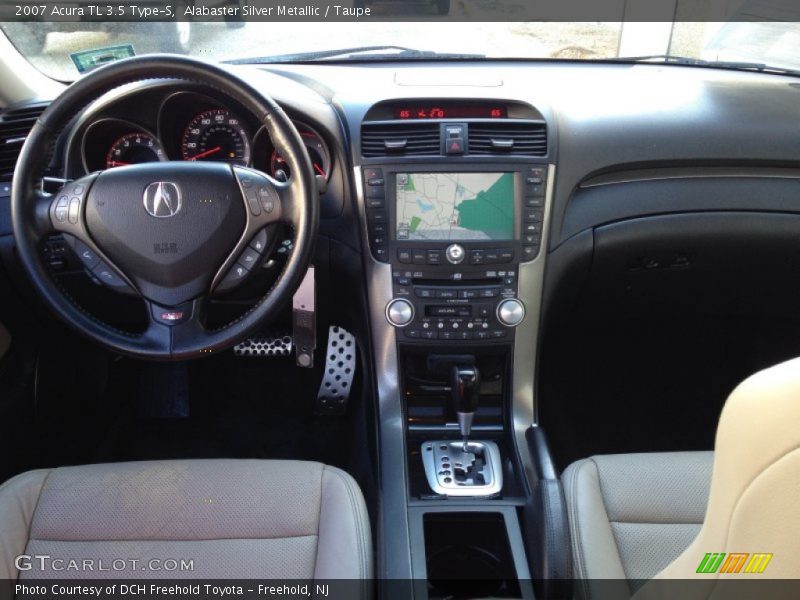 Alabaster Silver Metallic / Taupe 2007 Acura TL 3.5 Type-S