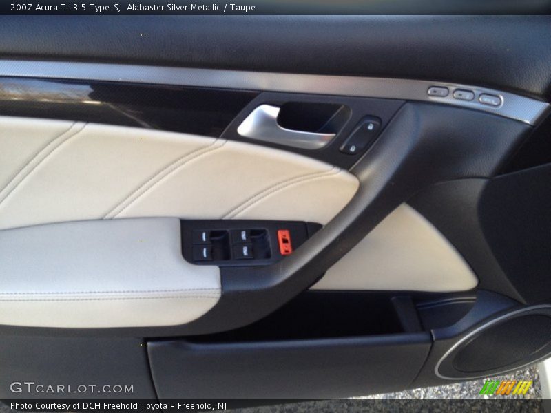 Alabaster Silver Metallic / Taupe 2007 Acura TL 3.5 Type-S