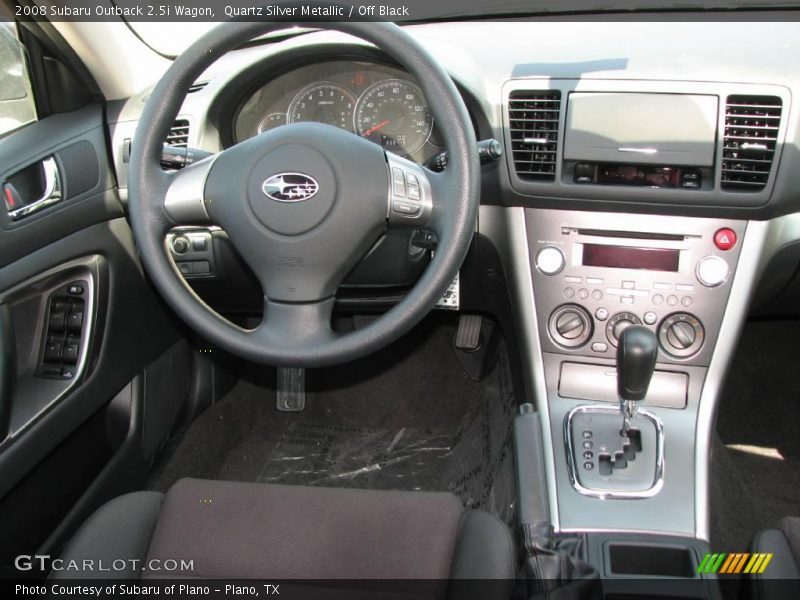 Quartz Silver Metallic / Off Black 2008 Subaru Outback 2.5i Wagon