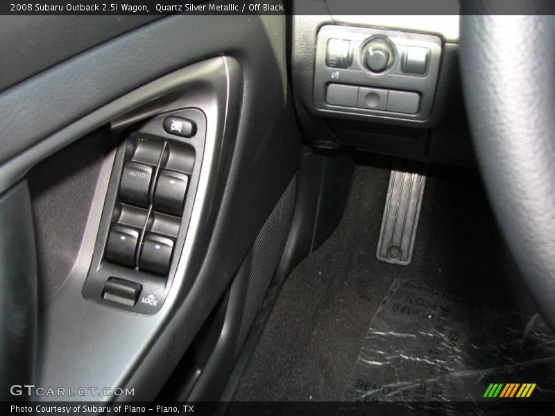 Quartz Silver Metallic / Off Black 2008 Subaru Outback 2.5i Wagon