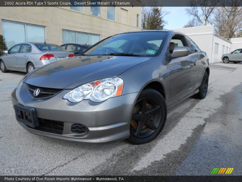 Desert Silver Metallic / Titanium 2002 Acura RSX Type S Sports Coupe