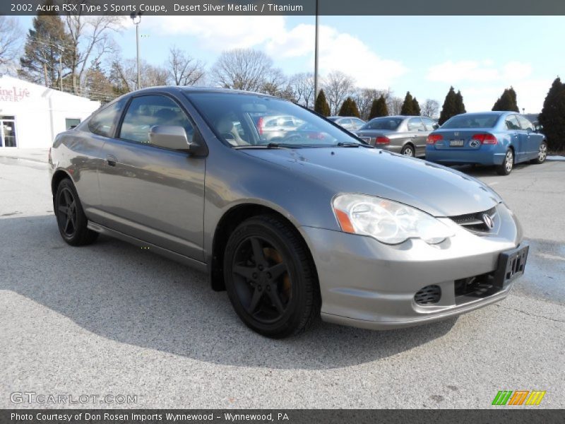 Desert Silver Metallic / Titanium 2002 Acura RSX Type S Sports Coupe