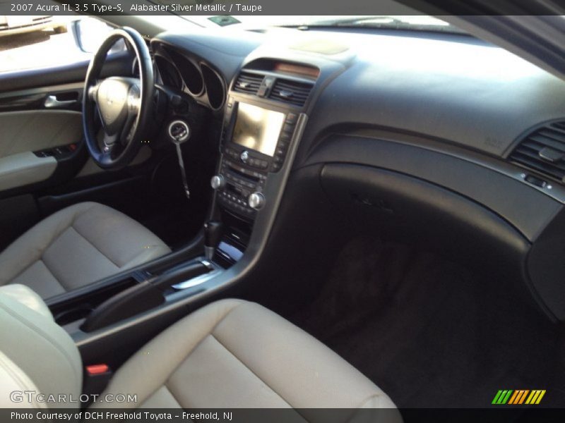 Alabaster Silver Metallic / Taupe 2007 Acura TL 3.5 Type-S