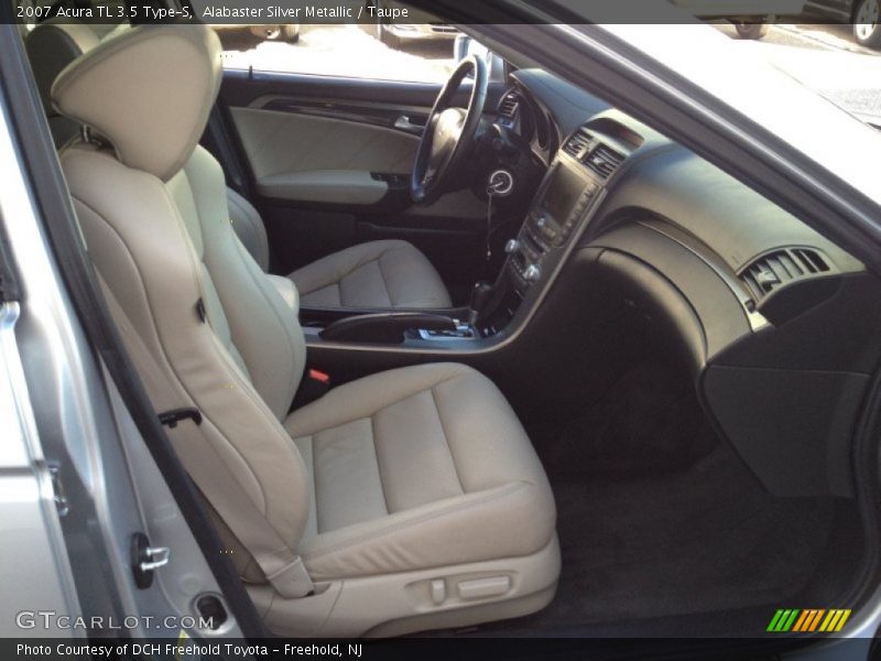 Alabaster Silver Metallic / Taupe 2007 Acura TL 3.5 Type-S