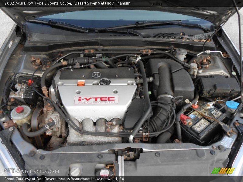  2002 RSX Type S Sports Coupe Engine - 2.0 Liter DOHC 16-Valve i-VTEC 4 Cylinder