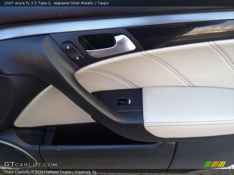 Alabaster Silver Metallic / Taupe 2007 Acura TL 3.5 Type-S