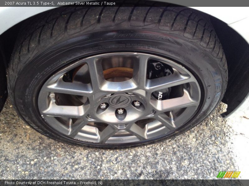 Alabaster Silver Metallic / Taupe 2007 Acura TL 3.5 Type-S