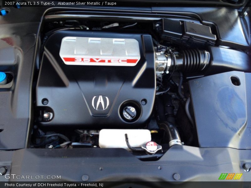 Alabaster Silver Metallic / Taupe 2007 Acura TL 3.5 Type-S