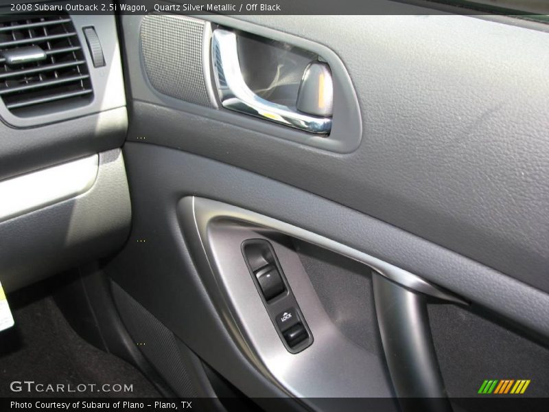 Quartz Silver Metallic / Off Black 2008 Subaru Outback 2.5i Wagon